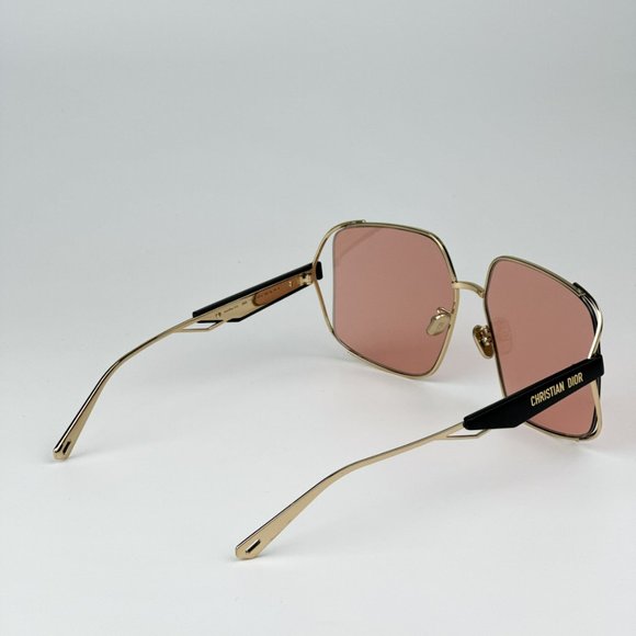 Dior ARCHIDIOR S1U  B0E0 BRAND NEW Sunglasses Gold Pink Women Oversized Square main image 6
